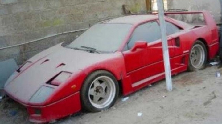 Why would wealthy Arabs leave their fancy sport cars to get covered in dust? (PHOTO)