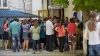 High school graduates spend their night in front of Gheorghe Asachi highschool for Romanian admission