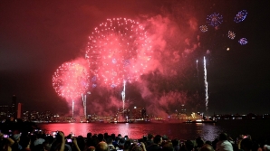 United States celebrated Independence Day with fireworks, parades,barbecues and contests