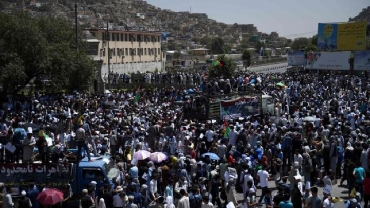 Explosion hits protest march in Kabul, killing at least 29 people and injuring more than 100