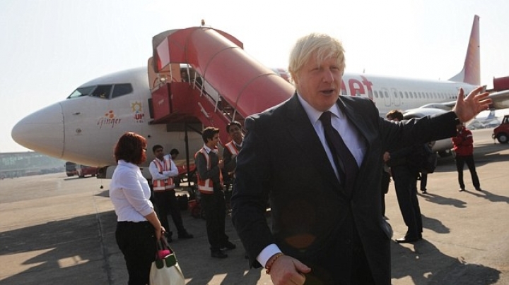 Boris Johnson gets ridiculed after his plane is forced to make an emergency landing