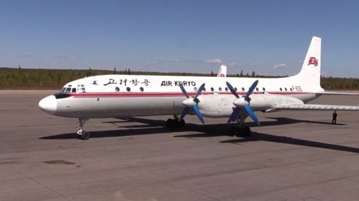 North Korean passenger aircraft forced to make emergency landing in China after catching fire