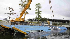 Olympic sailing ramp collapses a week before competition starts in Rio