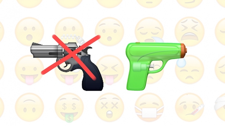 Apple replaces the pistol emoji with a water gun