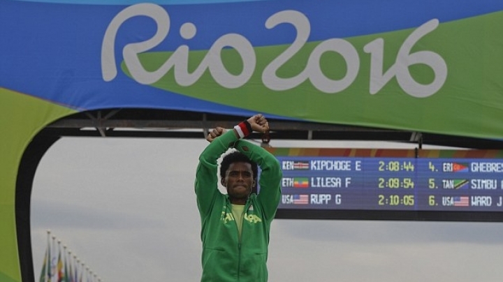 Ethiopian athlete's hand signal could see him KILLED by his own government when he returns home