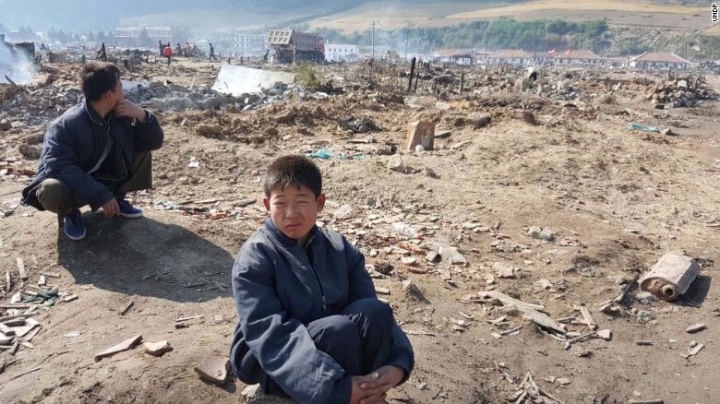 Victims of North Korean floods homeless and prone to diseases as winter nears