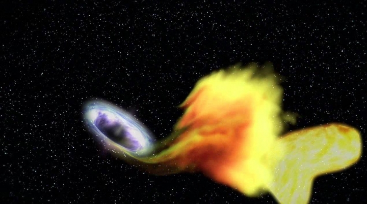 Black holes take belches after swallowing stars