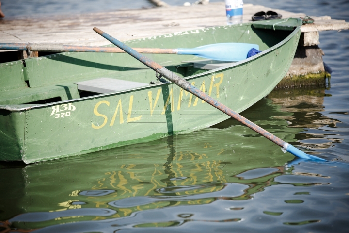 Championship of rescuers, organized near lake Ghidighici