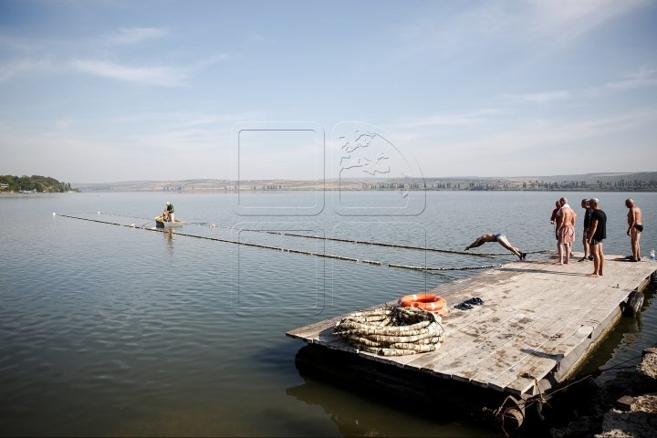 Championship of rescuers, organized near lake Ghidighici