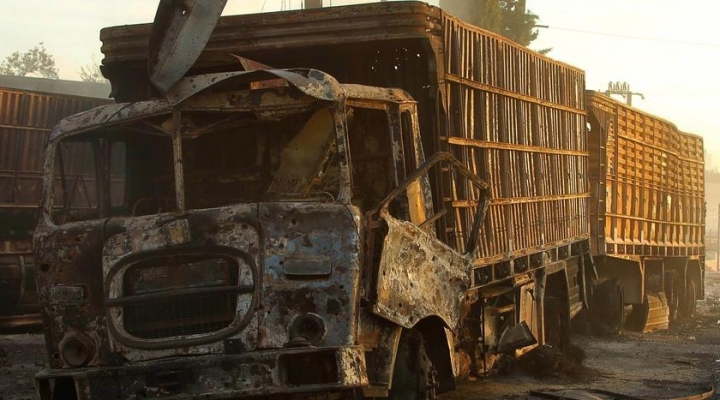 U.S. slaps Russia for attacking humanitarian convoy in Syria