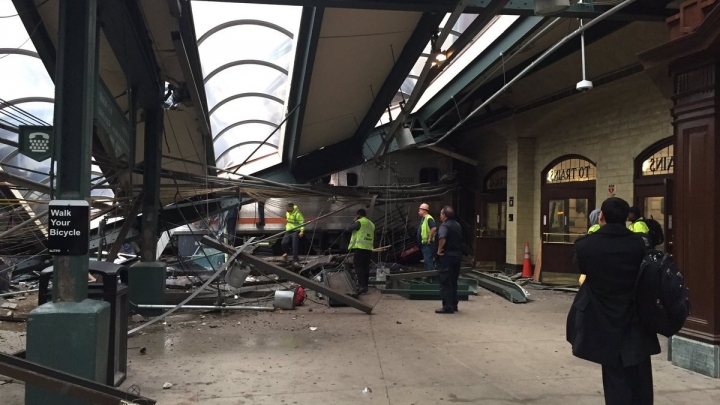 Hoboken train crash: 'Three dead' and more than 100 people injured after NJ Transit train derails