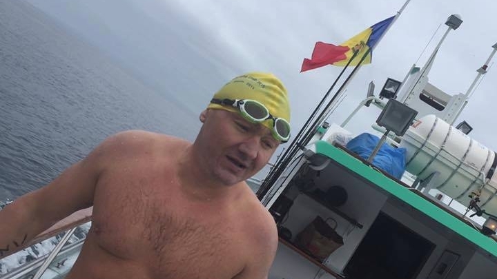 Moldovan swimmer Ion Lazarenco crossed Catalina Channel in California