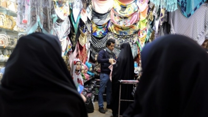 Beware of wearing clothes with Latin script in Iran. Morality police raid stores