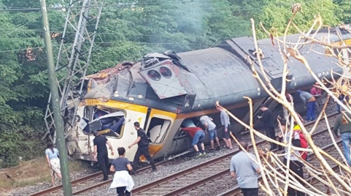 At least two dead and many injured after horror train crash in Spain