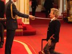 Rocker Rod Stewart receives Knighthood from Prince William for services to music and charity