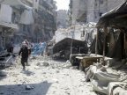 Rescue worker says two days of bombing kill 145 in rebel-held eastern Aleppo