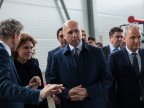 Prime minister Pavel Filip attends opening ceremony of cable factory in Straseni industrial park