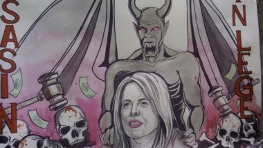 "The assassin Ana Ursachi lives here!" Humiliating posters at entrance of lawyer's block (PHOTO)