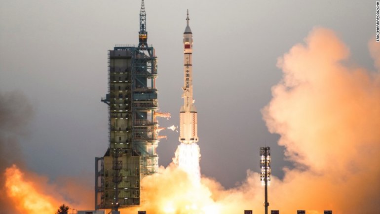 China's longest space mission launches