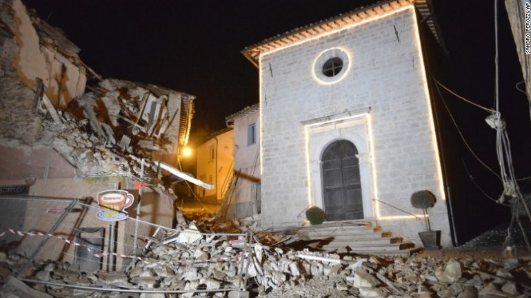 Two powerful quakes hit Italy near site of deadly August quake