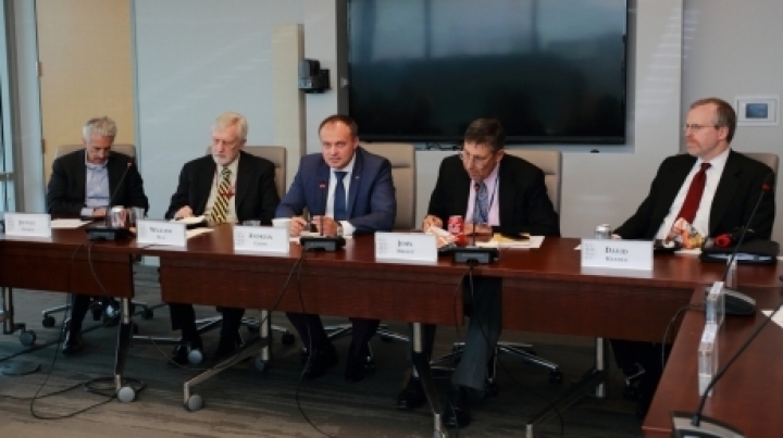 Parliament Speaker Andrian Candu attended roundtable organized by Atlantic Council