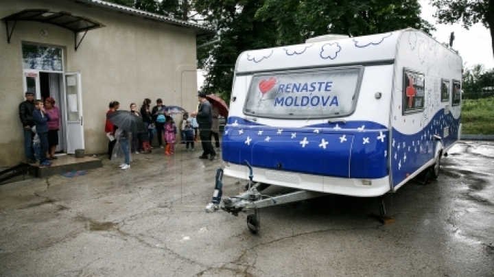 Moldova's Rebirth Campaign in Ulmu village. Dozens of children were examined by doctors for free