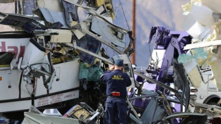 13 persons dead, more than 30 injured in California tour bus crash