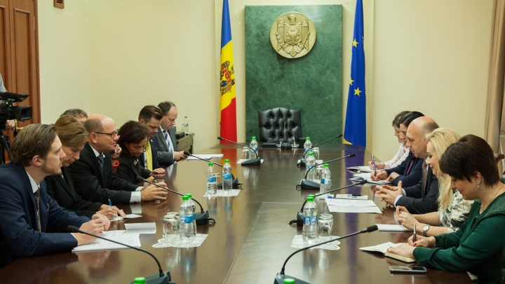 Moldovan Prime Minister Pavel Filip meets Swedish speaker, Urban Ahlin