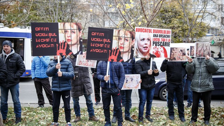 Protest at General Prosecutor's Office against lawyer Ana Ursachi