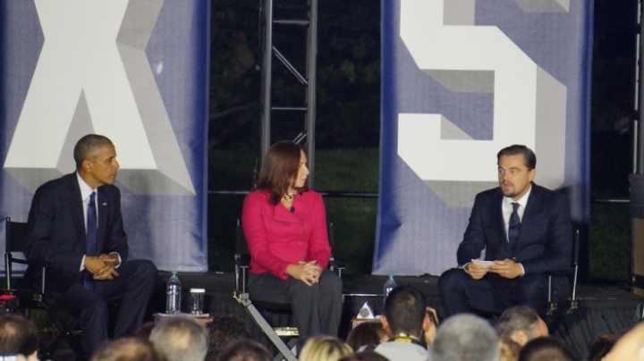 Obama, Leonardo DiCaprio and scientist Katharine Hayhoe talk climate change