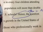 Professor leaves racist note on student's paper