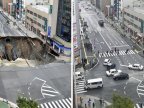 Japan fixes vast Fukuoka city sinkhole in two days