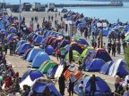 Migrants torch Lesbos camp after two die