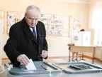 Moldova's president Nicolae Timofti has cast the ballot