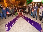 No to domestic violence! Dozens of persons lit candles in support of victims of domestic violence