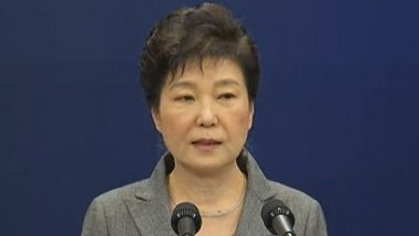South Korea's president calls on parliament to arrange her exit