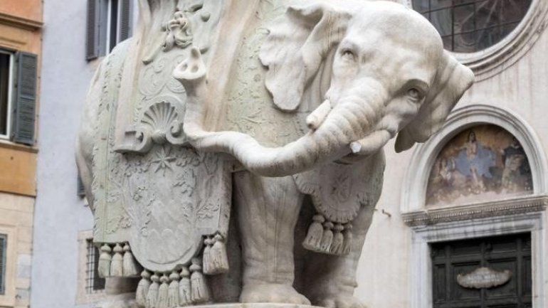 Rome in shock as Bernini elephant statue vandalised 