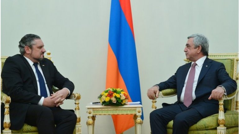 Moldovan foreign minister received by Armenian president