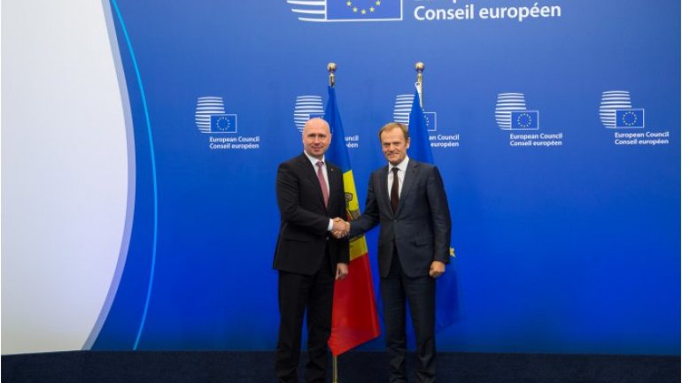 Moldovan PM meets with President of European Council, Donald Tusk