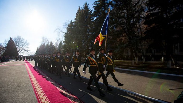 Moldovan president attends ceremony of detaching new National Army contingent to KFOR mission