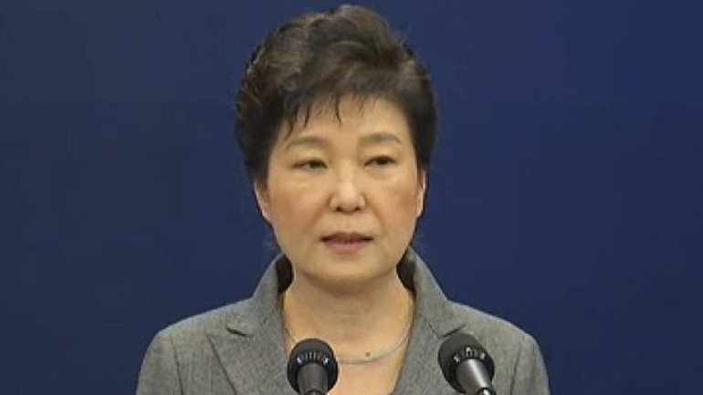 South Korea's president calls on parliament to arrange her exit