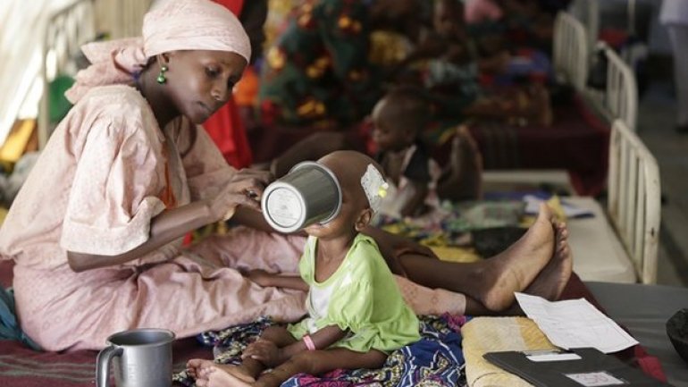 Tens of thousands of children at risk of starvation in Nigeria crisis