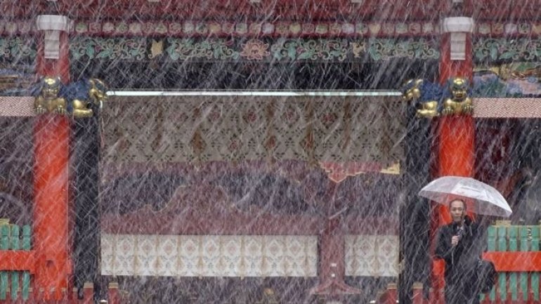 Tokyo sees first November snow in 54 years