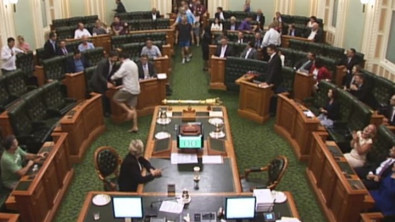  Late-night vote catches members of Parliament half-dressed