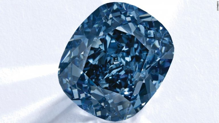 8.01 carat rare blue diamond put on auction for $25 million 