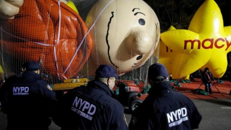 New York using sand-filled trucks to protect Thanksgiving parade