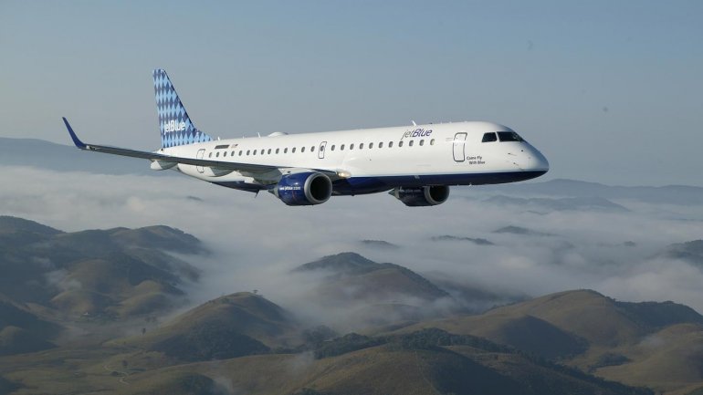 New Embraer plane, added to Air Moldova carrier's fleet