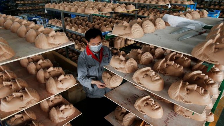 Japan factory swamped by demand for Trump masks