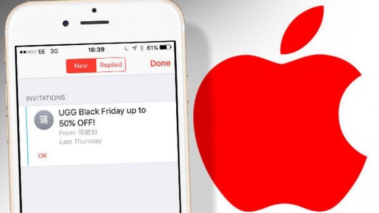 IPhone users hit by "calendar spam"