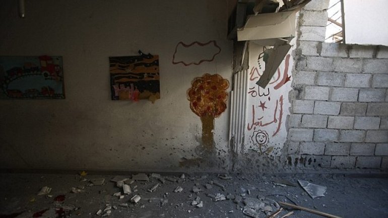 Six children killed and 17 injured in a nursery school bombing in Damascus